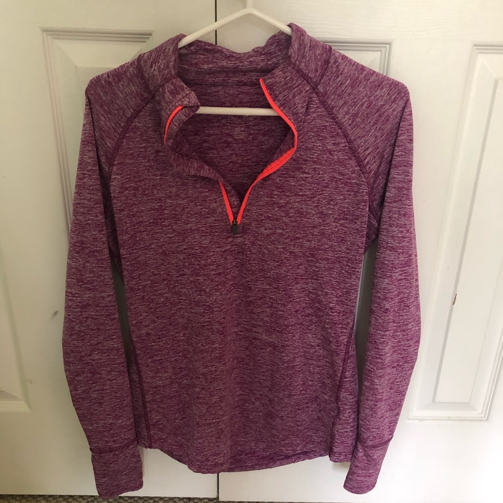 Tangerine half zip fleece lined pullover purple M